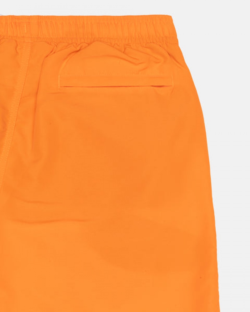 Orange Stussy Water Short Big Basic Men's Shorts Jakarta | Indonesia YPM-2830