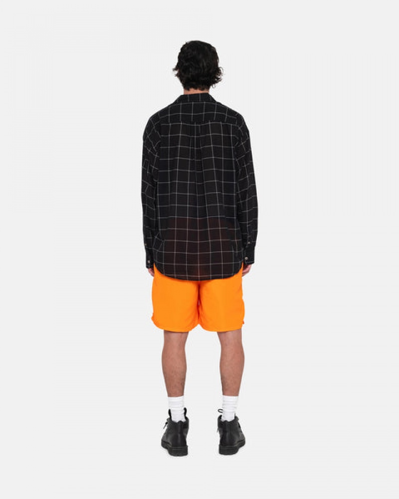 Orange Stussy Water Short Big Basic Men's Shorts Jakarta | Indonesia YPM-2830