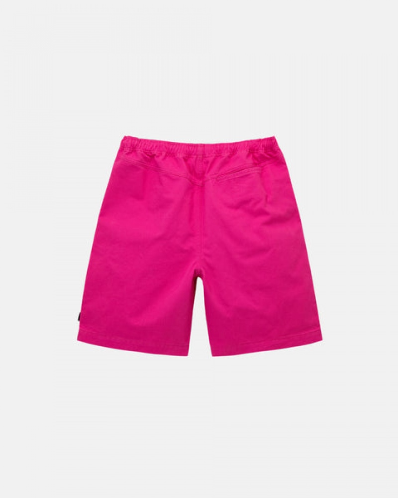 Pink Stussy Brushed Beach Short Women's Shorts Jakarta | Indonesia EZF-4772