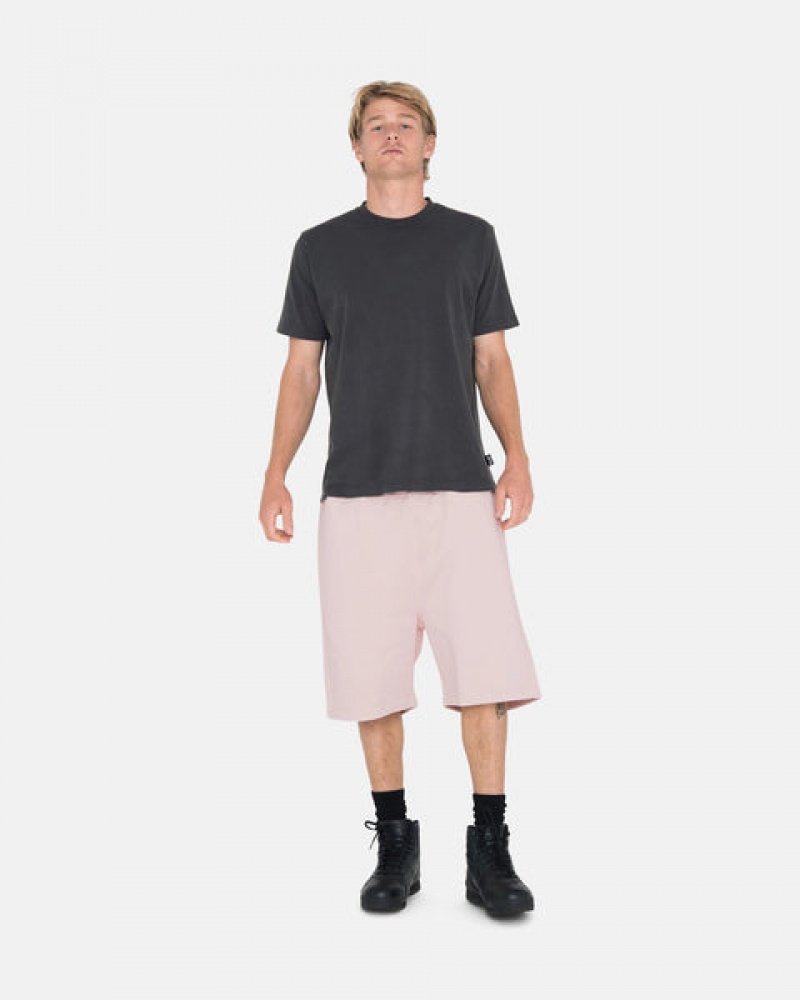 Pink Stussy Overdyed Stock Logo Short Men's Shorts Jakarta | Indonesia CZA-5925