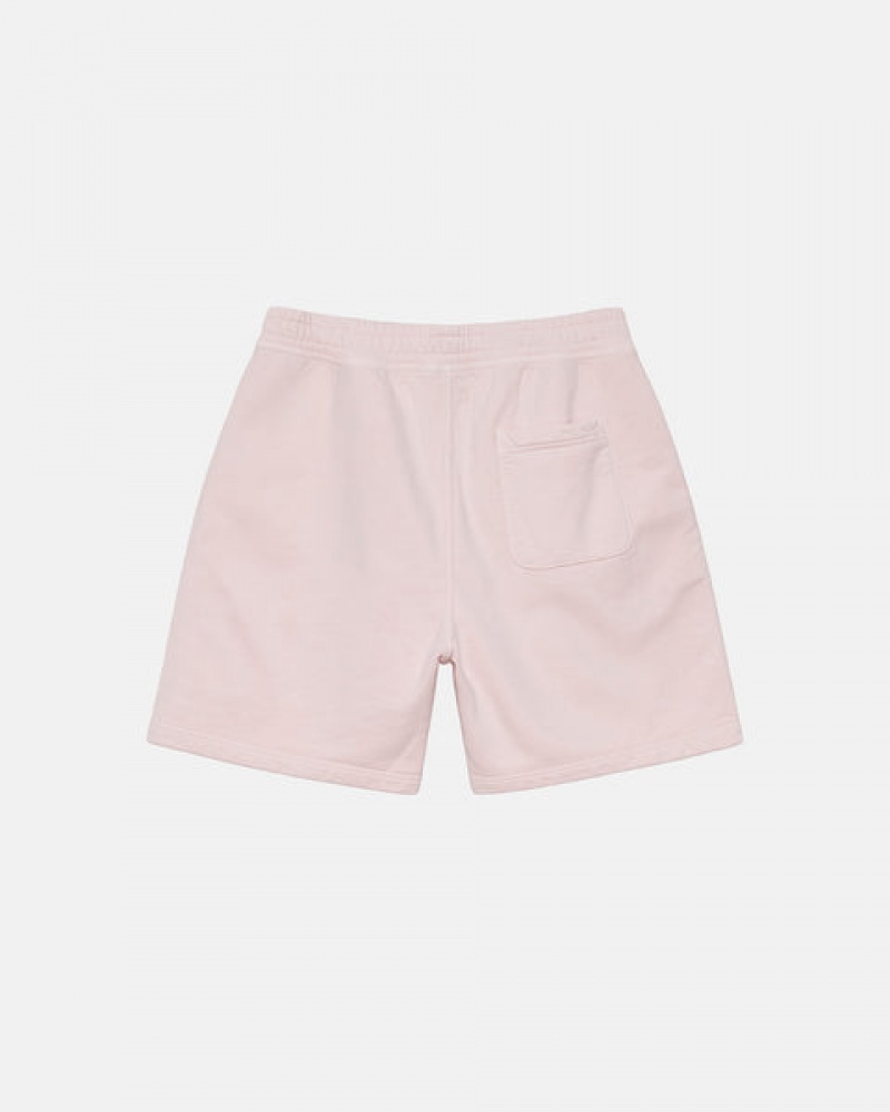 Pink Stussy Overdyed Stock Logo Short Women's Shorts Jakarta | Indonesia ODU-5376