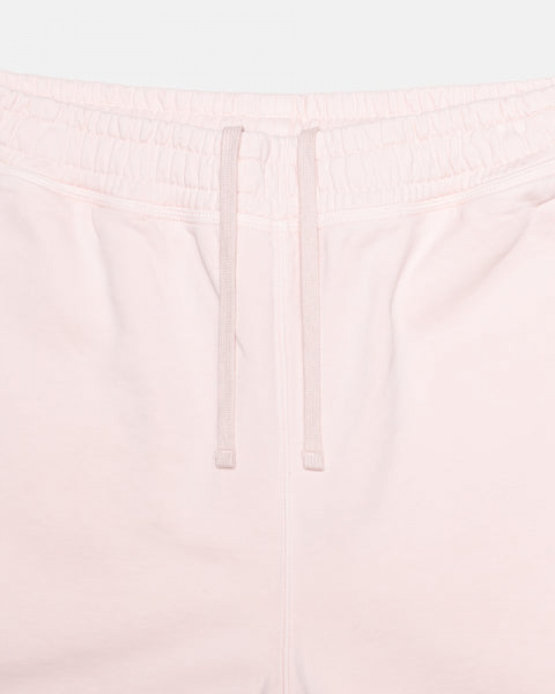 Pink Stussy Overdyed Stock Logo Short Women's Shorts Jakarta | Indonesia ODU-5376