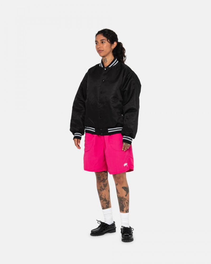 Pink Stussy Water Short Stock Women's Shorts Jakarta | Indonesia VVW-1420