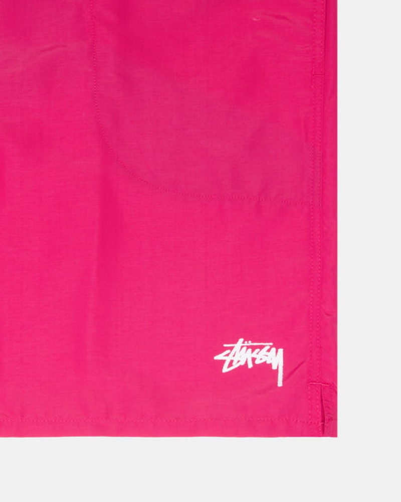 Pink Stussy Water Short Stock Women's Shorts Jakarta | Indonesia VVW-1420