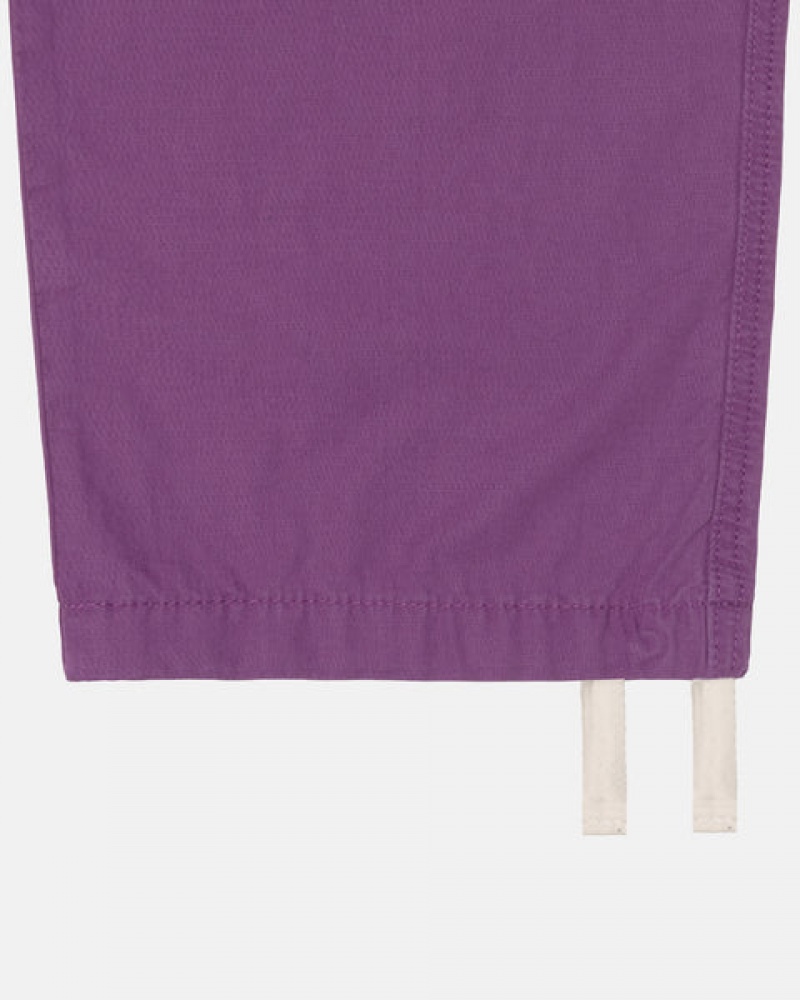 Purple Stussy Ripstop Cargo Beach Pant Men's Pants Jakarta | Indonesia UOP-6285