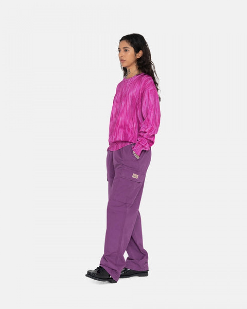 Purple Stussy Ripstop Cargo Beach Pant Women's Pants Jakarta | Indonesia KIJ-9496