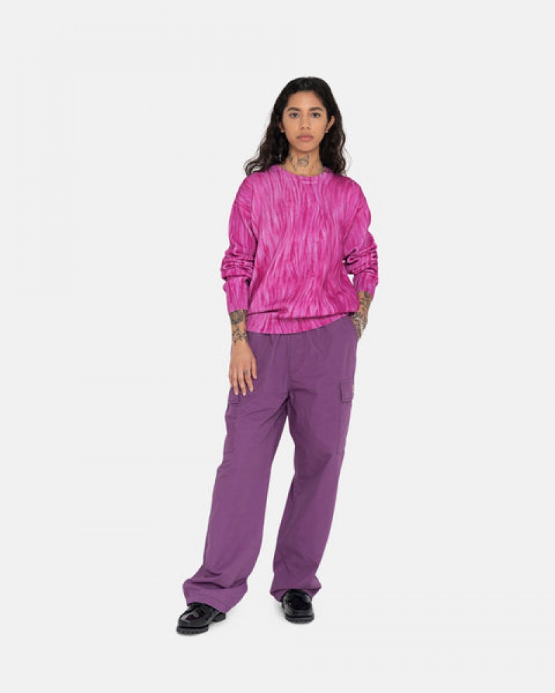 Purple Stussy Ripstop Cargo Beach Pant Women's Pants Jakarta | Indonesia KIJ-9496