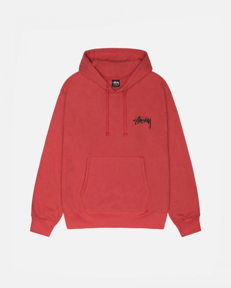 Red Stussy Skate Tough Hoodie Men's Hoodie Jakarta | Indonesia FON-3877