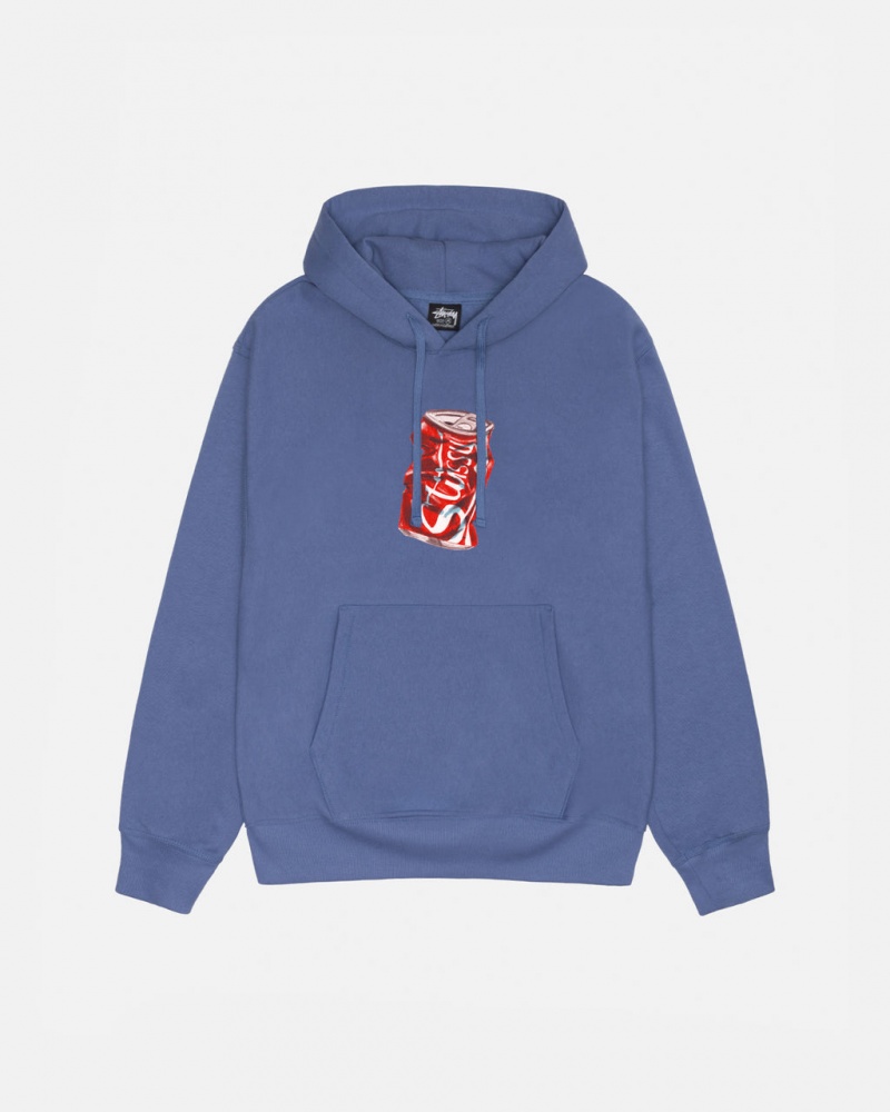 Royal Blue Stussy Soda Can Hoodie Women\'s Hoodie Jakarta | Indonesia DEO-5681