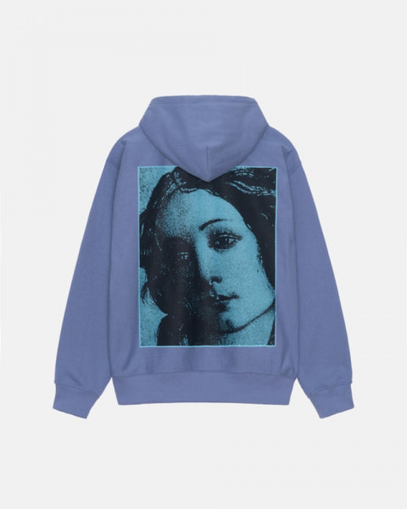 Royal Blue Stussy Venus Zip Hood Women's Sweatshirts Jakarta | Indonesia CSM-7060