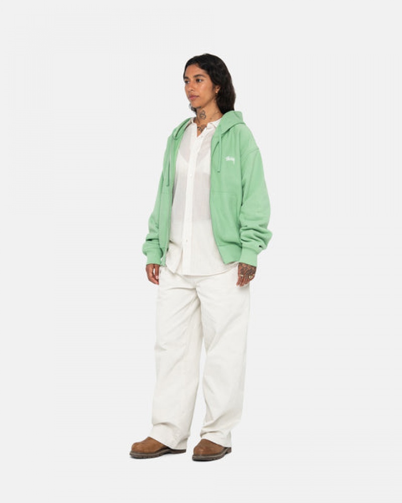 White Stussy Workgear Trouser Twill Women's Pants Jakarta | Indonesia VJN-2995