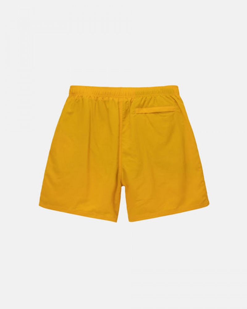 Yellow Stussy Big Basic Water Short Men's Swimwear Jakarta | Indonesia XVP-2808