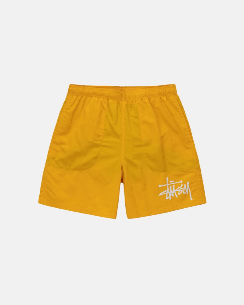 Yellow Stussy Big Basic Water Short Men\'s Swimwear Jakarta | Indonesia XVP-2808