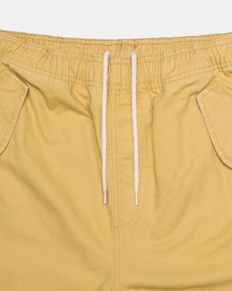 Yellow Stussy Ripstop Cargo Beach Short Men's Shorts Jakarta | Indonesia UQC-3253