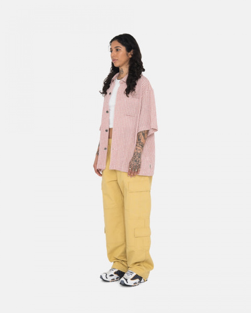 Yellow Stussy Ripstop Surplus Cargo Women's Pants Jakarta | Indonesia CLM-8595