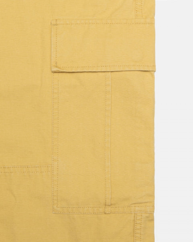 Yellow Stussy Ripstop Surplus Cargo Women's Pants Jakarta | Indonesia CLM-8595