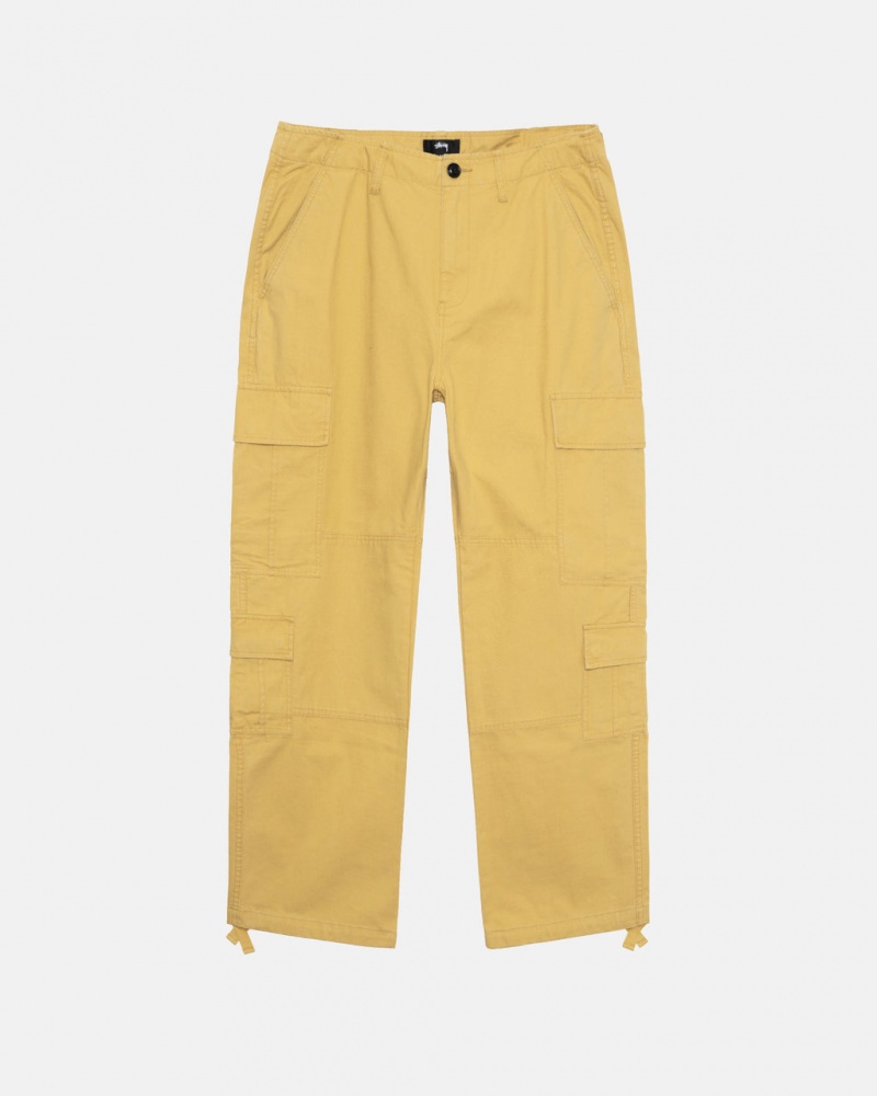 Yellow Stussy Ripstop Surplus Cargo Women\'s Pants Jakarta | Indonesia CLM-8595