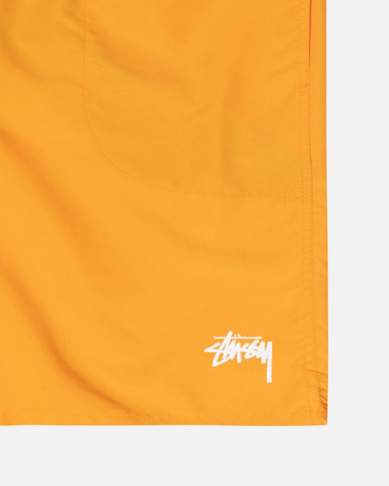 Yellow Stussy Stock Water Short Men's Swimwear Jakarta | Indonesia BUQ-6647