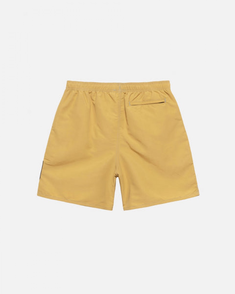 Yellow Stussy Surfman Patch Water Short Men's Swimwear Jakarta | Indonesia EVS-6581